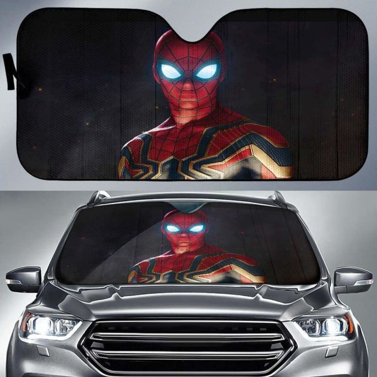 Spider Man Iron Suit Car Sun Shades 918b Universal Fit