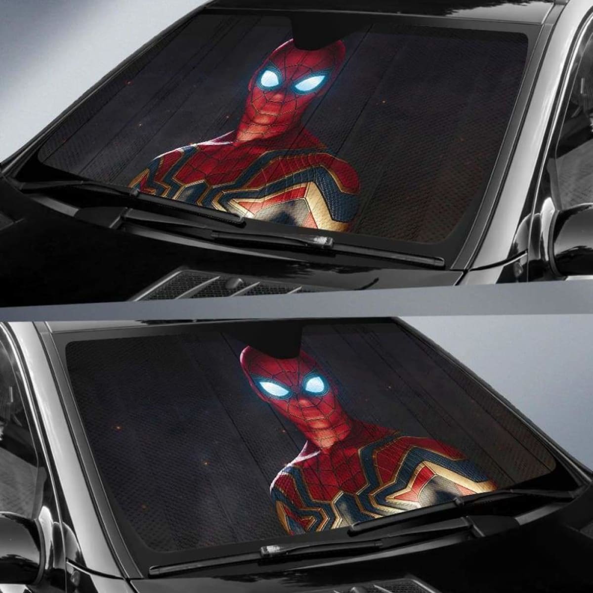 Spider Man Iron Suit Car Sun Shades 918b Universal Fit