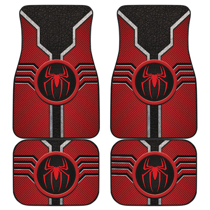 Spider Man Logo Car Floor Mats Custom For Fans Ci230111-10a
