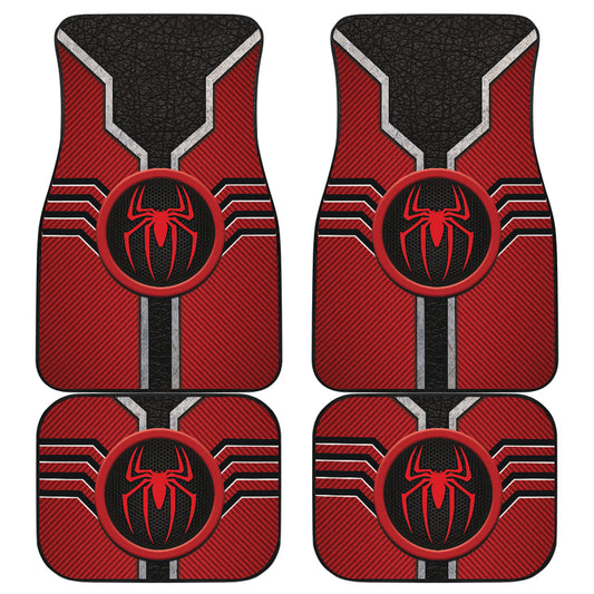 Spider Man Logo Car Floor Mats Custom For Fans Ci230111-10a