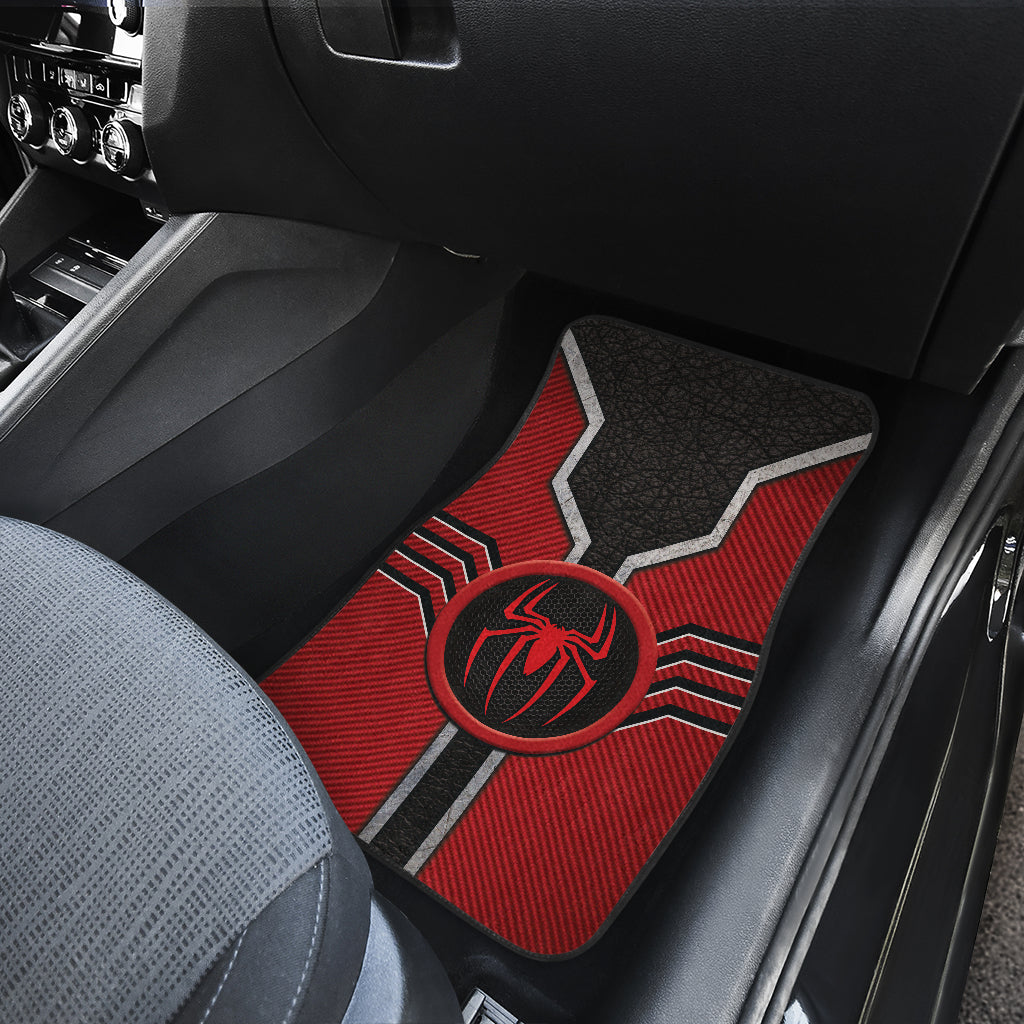 Spider Man Logo Car Floor Mats Custom For Fans Ci230111-10a