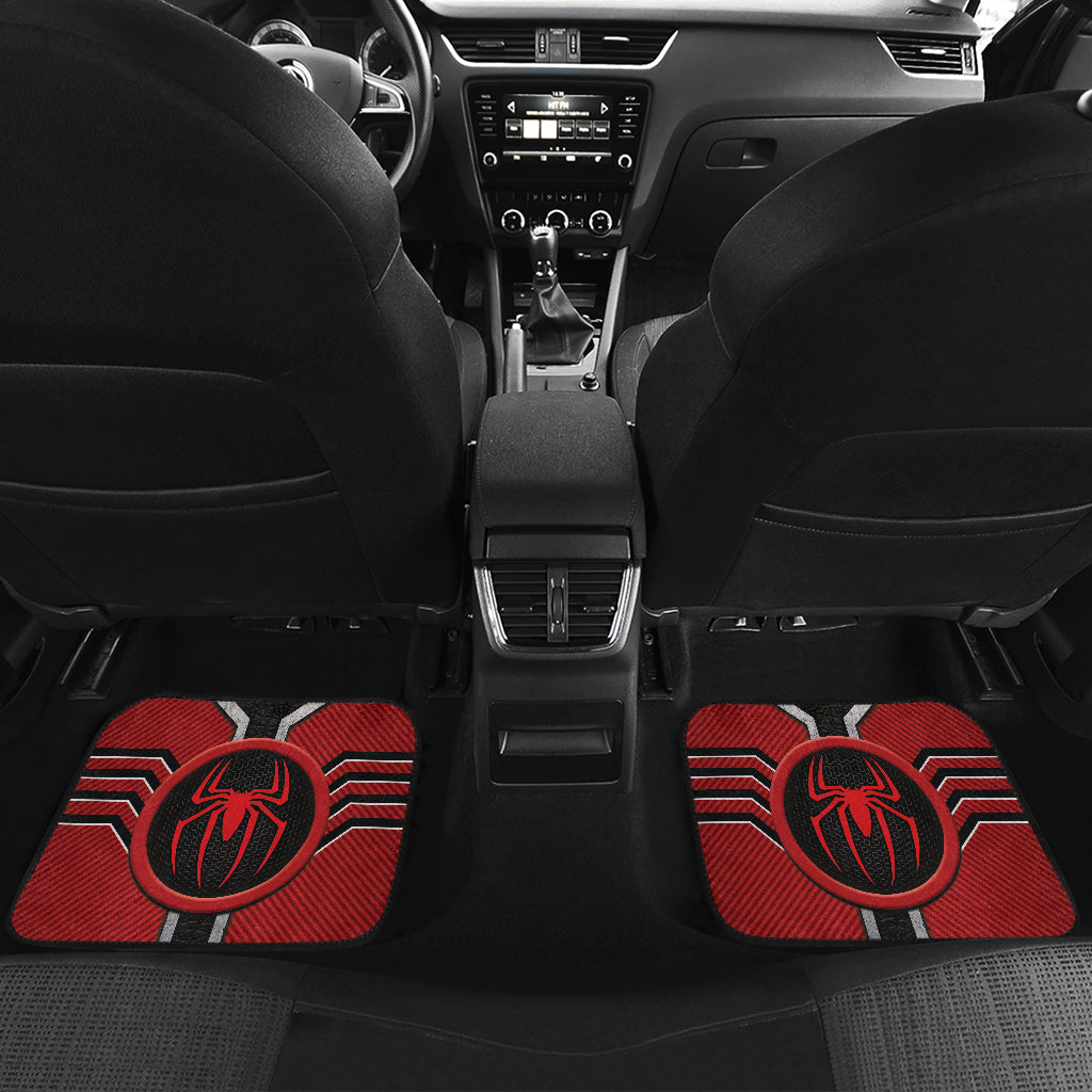 Spider Man Logo Car Floor Mats Custom For Fans Ci230111-10a