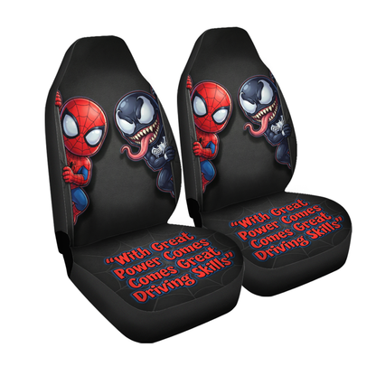 Spider-Man and Venom Seat Covers – Protective Auto Seat Set