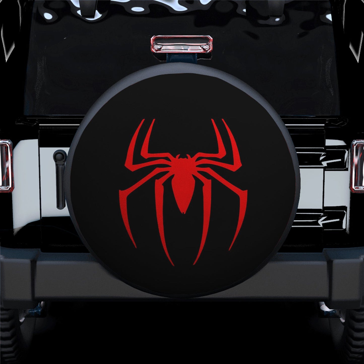 Spider Red Fashion Spare Tire Cover
