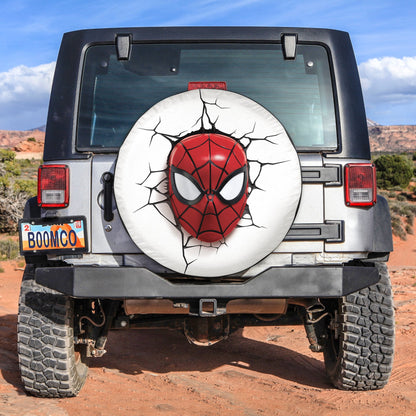 Spiderman 3D Head Spare Tire Cover