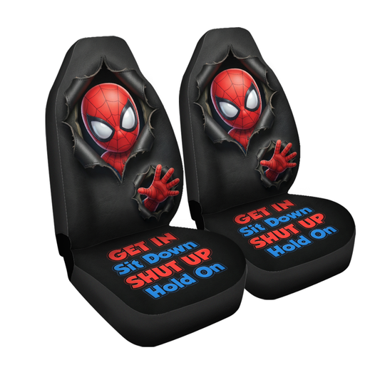 Spiderman Car Seat Covers – Automotive Protection Set