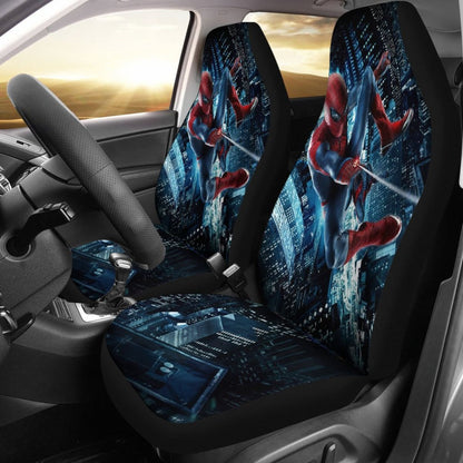 Spiderman City Night Seat Covers Amazing Best Gift Ideas 2020 Universal Fit 090505