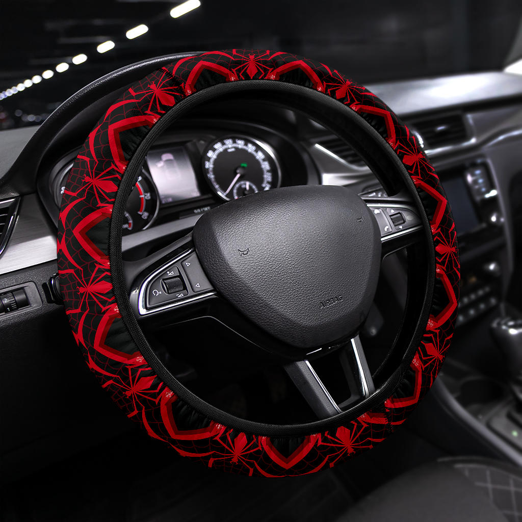 Spiderman Coming Home Premium Custom Car Steering Wheel Cover