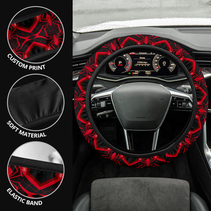 Spiderman Coming Home Premium Custom Car Steering Wheel Cover