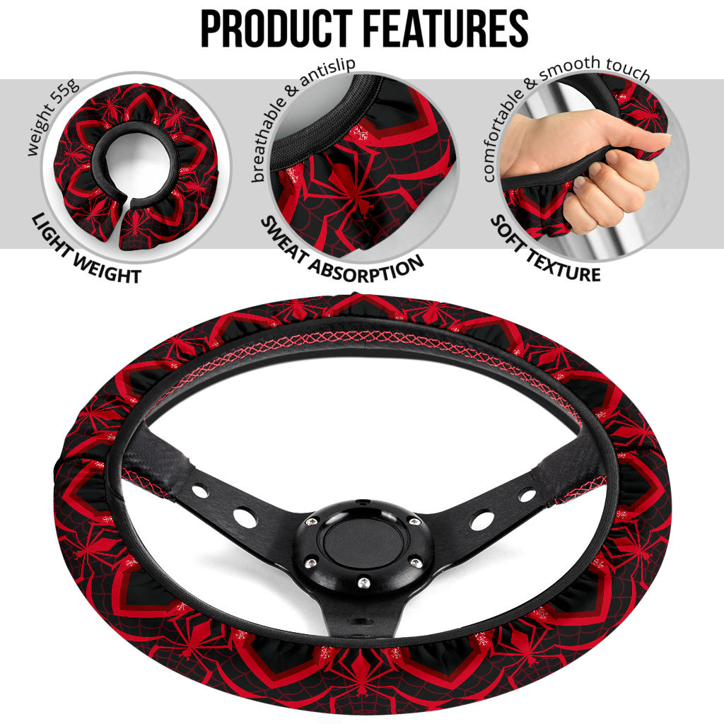 Spiderman Coming Home Premium Custom Car Steering Wheel Cover