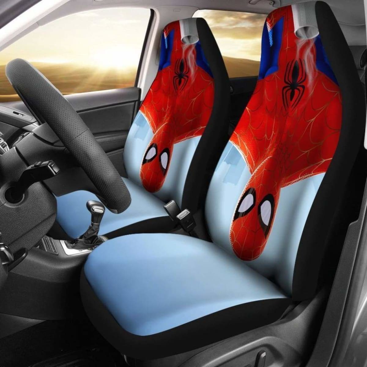 Spiderman Up Side Down Car Seat Covers Universal Fit 051012