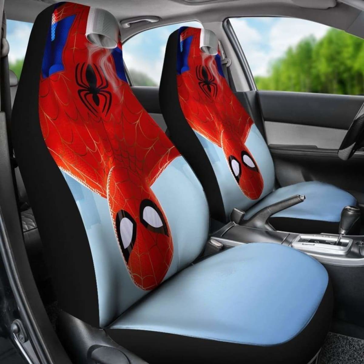 Spiderman Up Side Down Car Seat Covers Universal Fit 051012