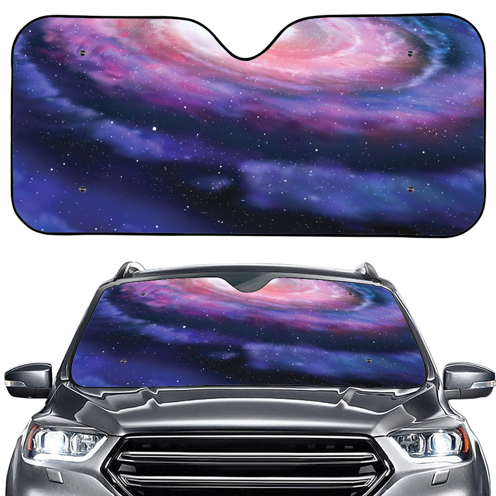 Spiral Milky Way Print Car Windshield Sun Shade