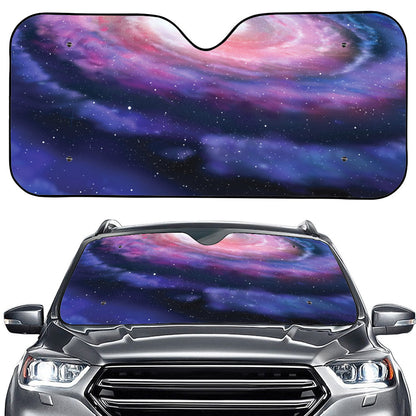 Spiral Milky Way Print Car Windshield Sun Shade
