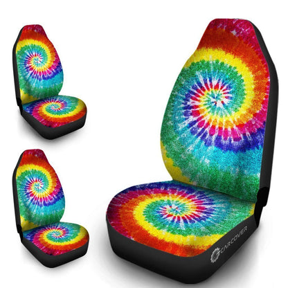 Spiral Tie Dye Car Seat Covers Custom Car Accessories Hippie Gifts