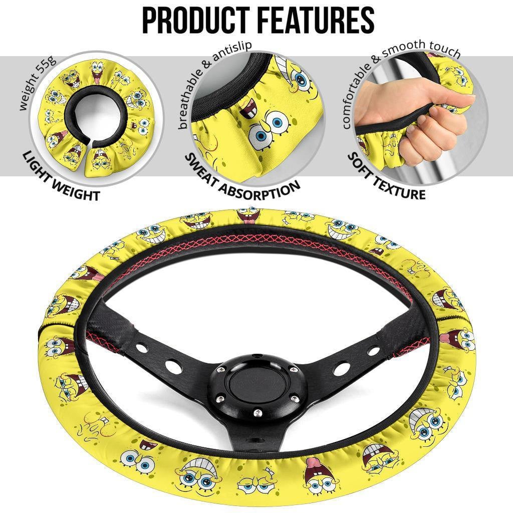 Spongebob Squarepants Anime Steering Wheel Cover