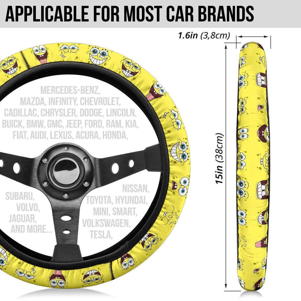 Spongebob Squarepants Anime Steering Wheel Cover