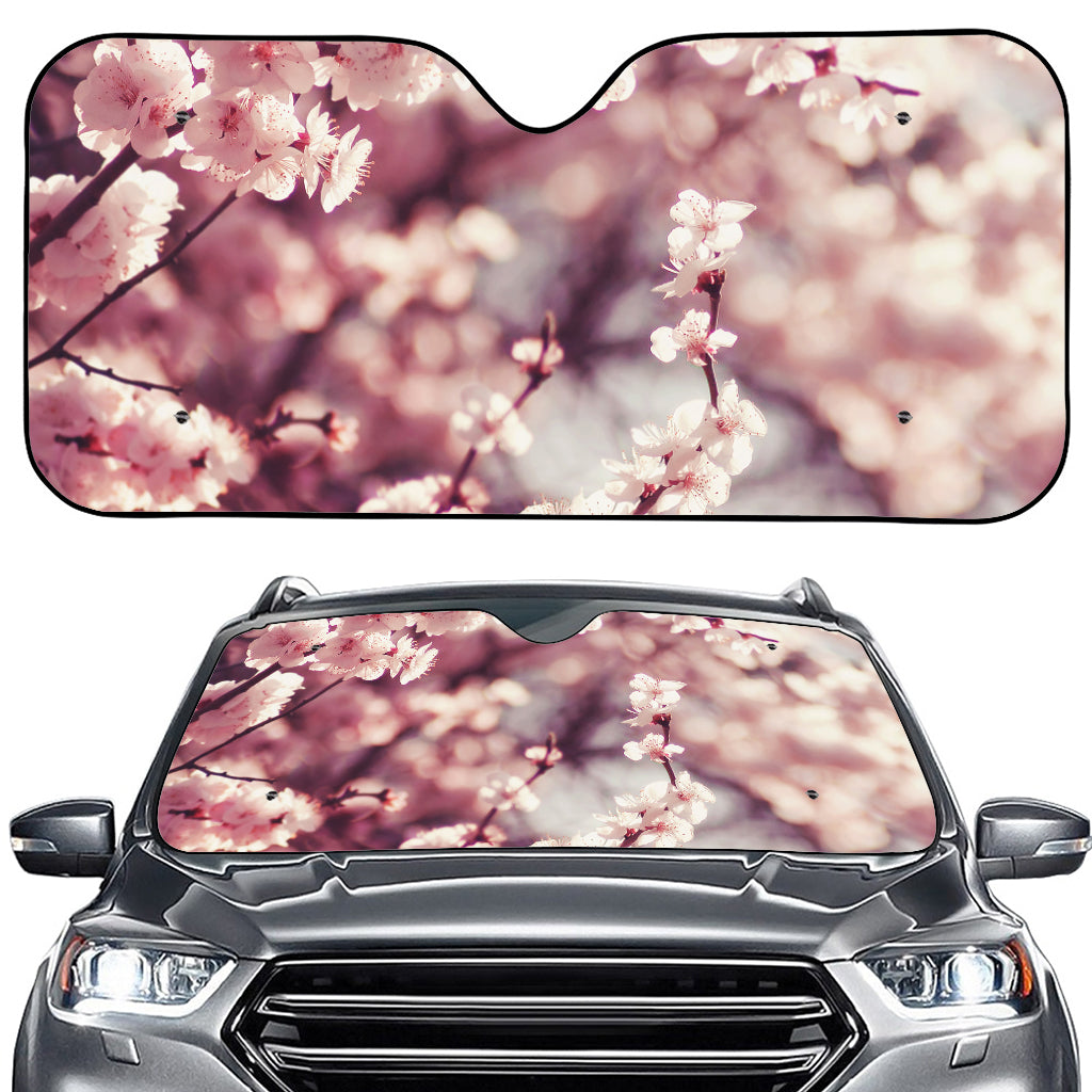 Spring Cherry Blossom Print Car Windshield Sun Shade