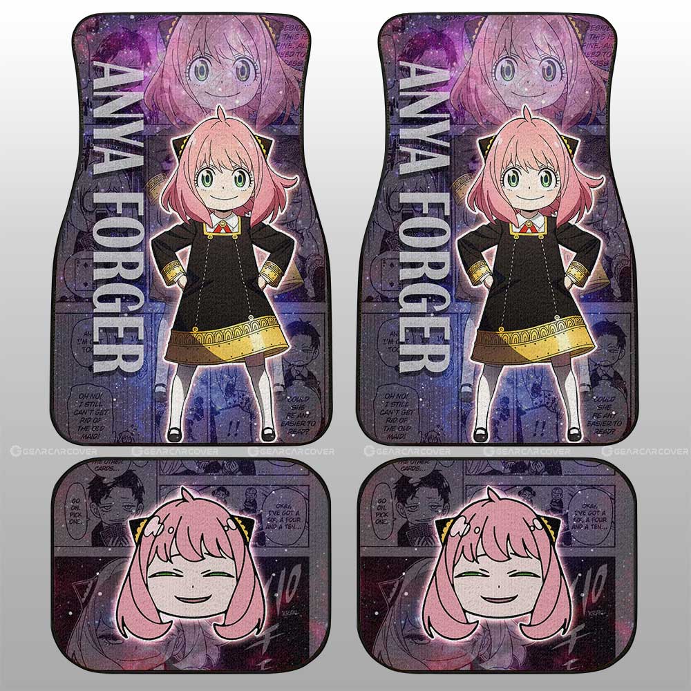 Spy x Family Anime Car Floor Mats Custom Anya Forger Galaxy Style Car Accessories