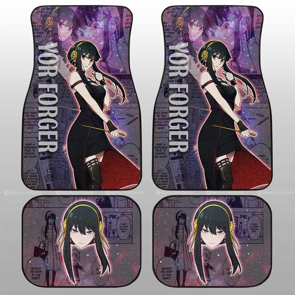 Spy x Family Anime Car Floor Mats Custom Yor Forger Galaxy Style Car Accessories
