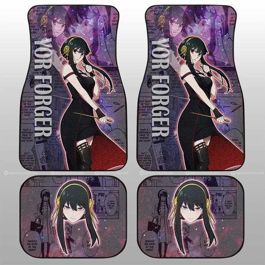 Spy x Family Anime Car Floor Mats Custom Yor Forger Galaxy Style Car Accessories