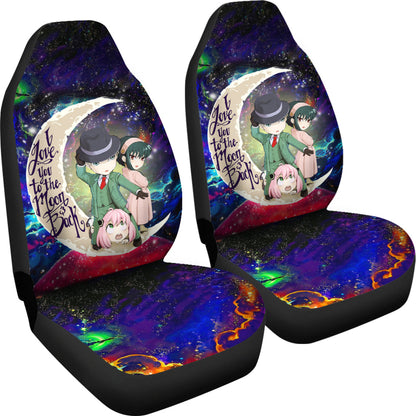 Spy x Family Love You To The Moon Galaxy Car Seat Covers Decor Protectors