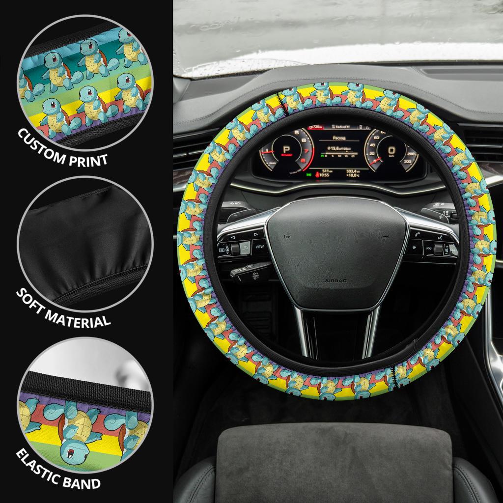 Squirtle 1 Anime Custom Car Steering Wheel Cover