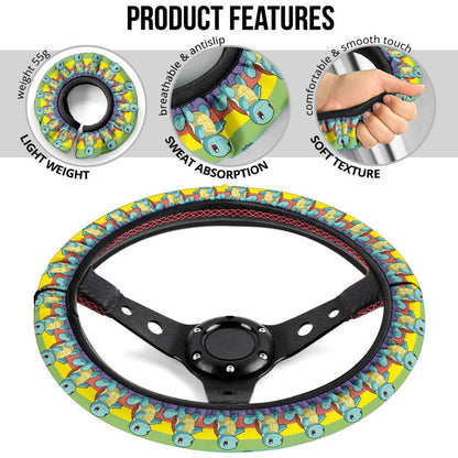 Squirtle 1 Anime Custom Car Steering Wheel Cover