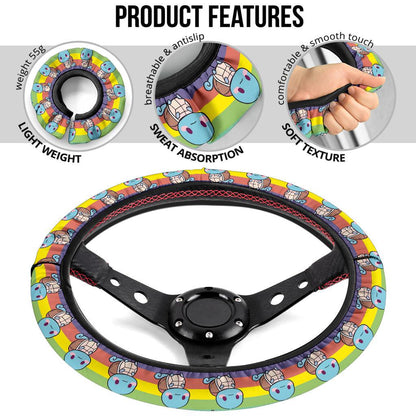 Squirtle Anime Custom Car Steering Wheel Cover