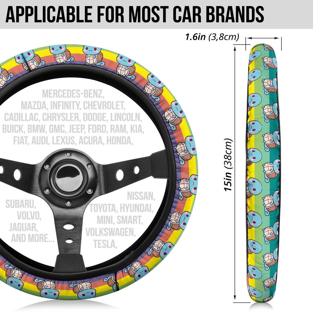 Squirtle Anime Custom Car Steering Wheel Cover