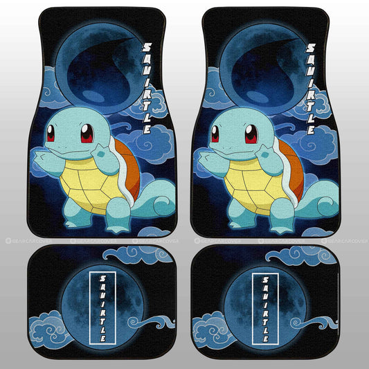 Squirtle Car Floor Mats Custom Anime Car Accessories For Anime Fans