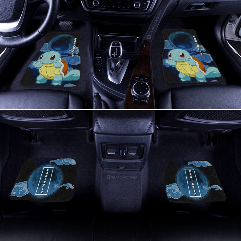 Squirtle Car Floor Mats Custom Anime Car Accessories For Anime Fans
