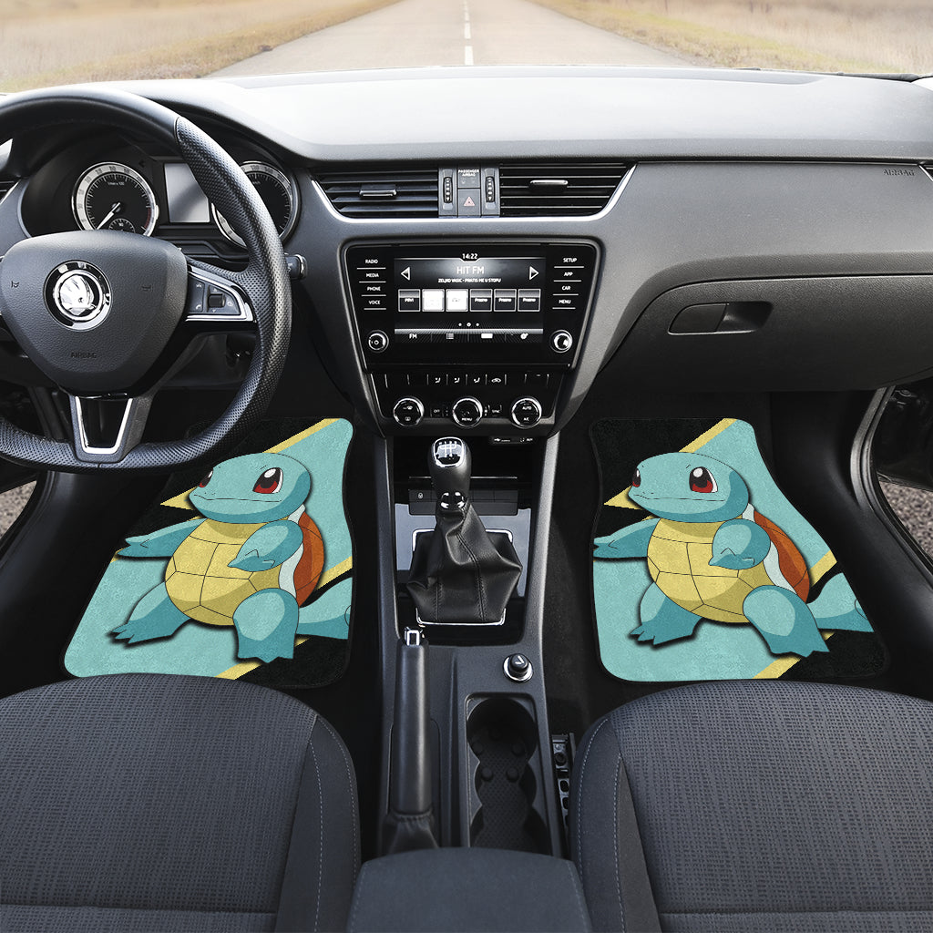 Squirtle Car Floor Mats Custom Anime Car Interior Accessories