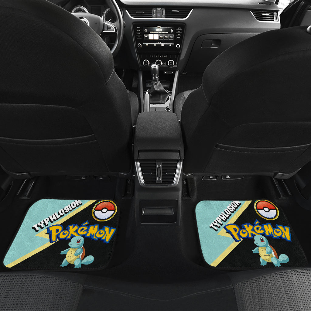 Squirtle Car Floor Mats Custom Anime Car Interior Accessories