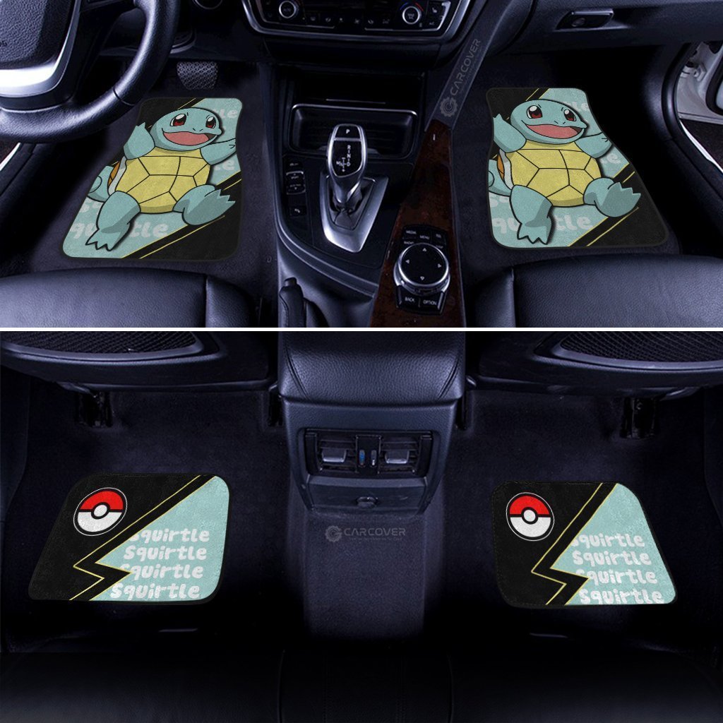 Squirtle Car Floor Mats Custom Anime Car Interior Accessories