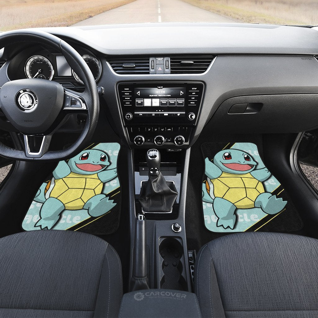 Squirtle Car Floor Mats Custom Anime Car Interior Accessories
