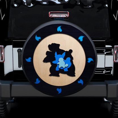 Squirtle Evolution Car Spare Tire Cover