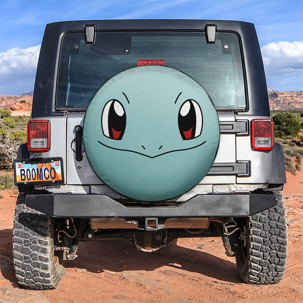 Squirtle Face Car Spare Tire Cover