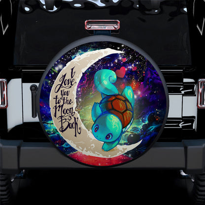 Squirtle Love You To The Moon Galaxy Car Spare Tire Cover