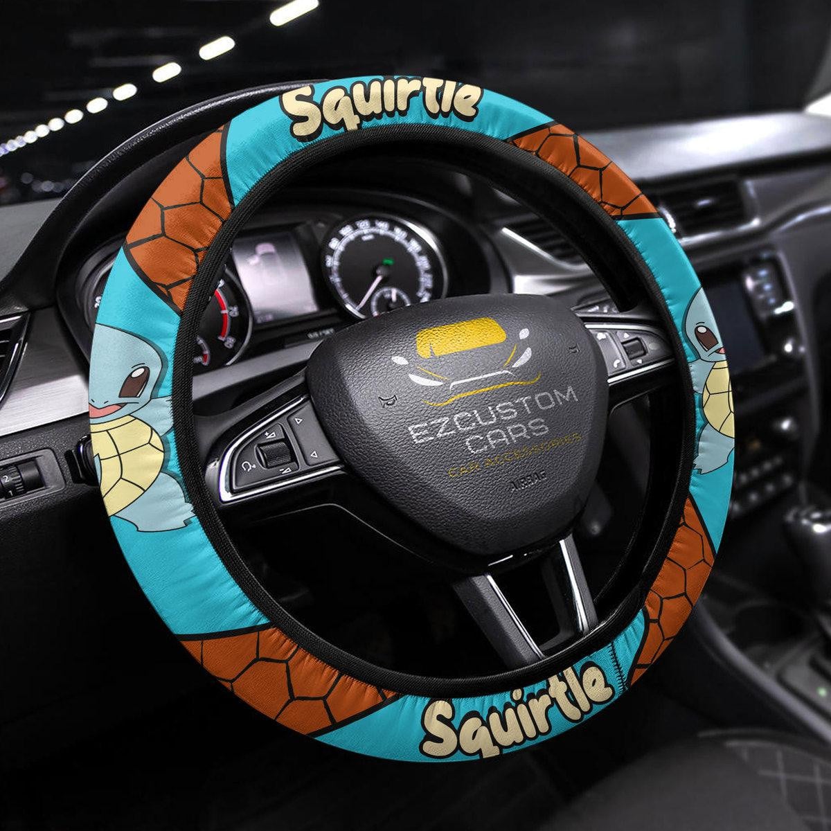 Squirtle Pokemon Anime Steering Wheel Cover