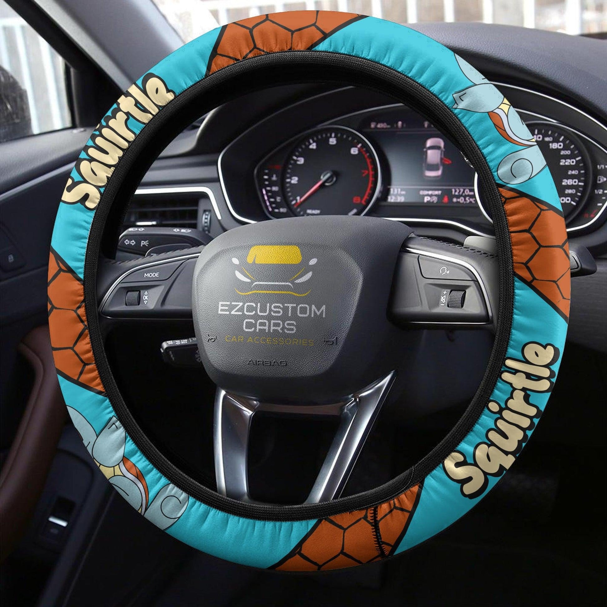 Squirtle Pokemon Anime Steering Wheel Cover