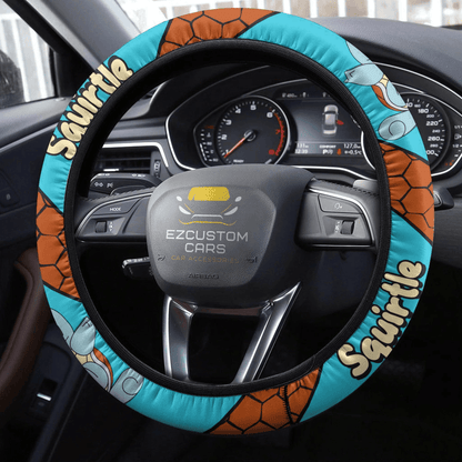 Squirtle Pokemon Anime Steering Wheel Cover