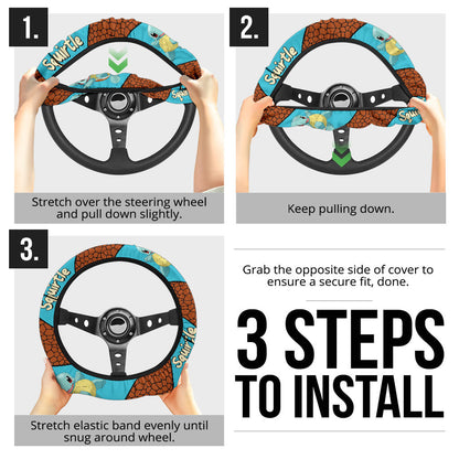 Squirtle Premium Car Steering Wheel Cover