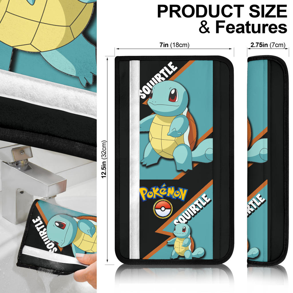 Squirtle car seat belt covers Anime Custom Car Accessories