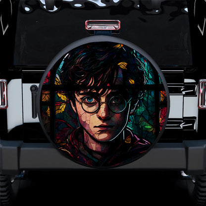 Stained Glass Harry Potter Car Spare Tire Cover