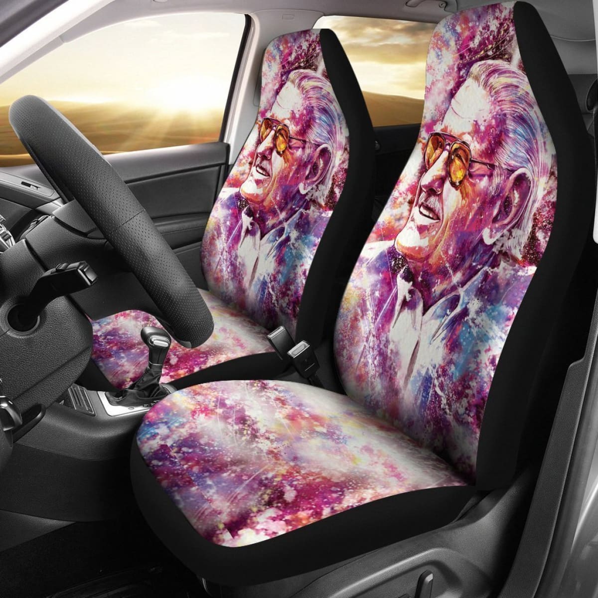 Stan Lee Marvel Pink Design Car Seat Covers Lt02 Universal Fit 225721