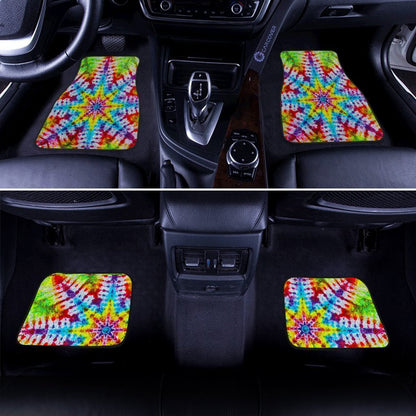 Star Tie Dye Car Floor Mats Custom Hippie Car Accessories Gifts