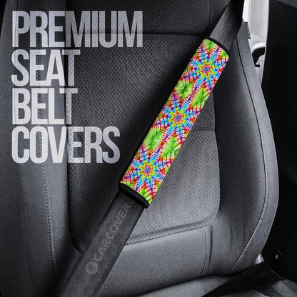 Star Tie Dye Seat Belt Covers Custom Hippie Car Accessories Gifts