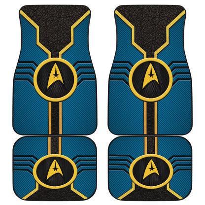 Star Trek Logo Car Floor Mats Custom For Fans Blue Version 210302