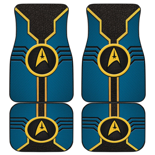 Star Trek Logo Car Floor Mats Custom For Fans Blue Version 210302